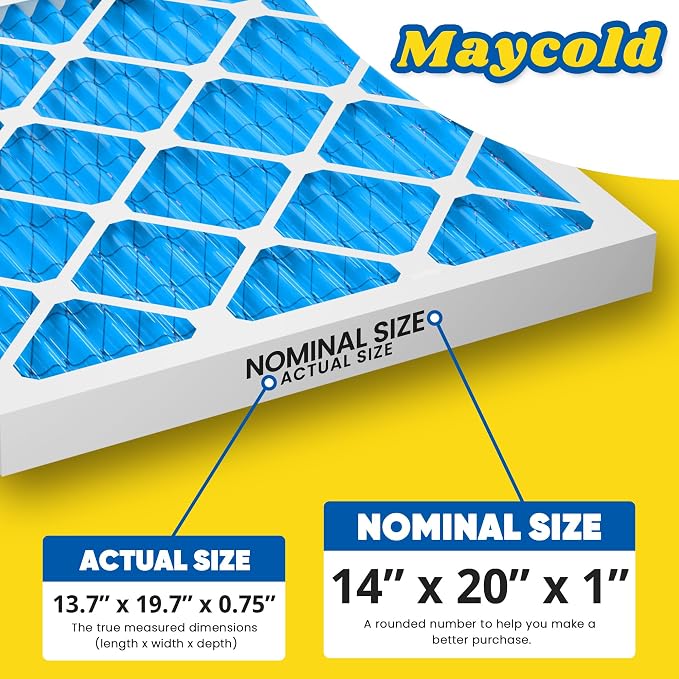 Maycold 14x20x1 MERV 11 Furnace Air Filter, High-Performance HVAC AC Filters - Image 3