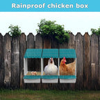 AUTENS Chicken Nesting Boxes, 10 Hole Laying Boxes, 2 Nest Mat, Plastic Roll - Image 6