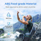 Waterdrop Gravity Water Filter Straw, Camping Water Filtration System, Water - Image 6