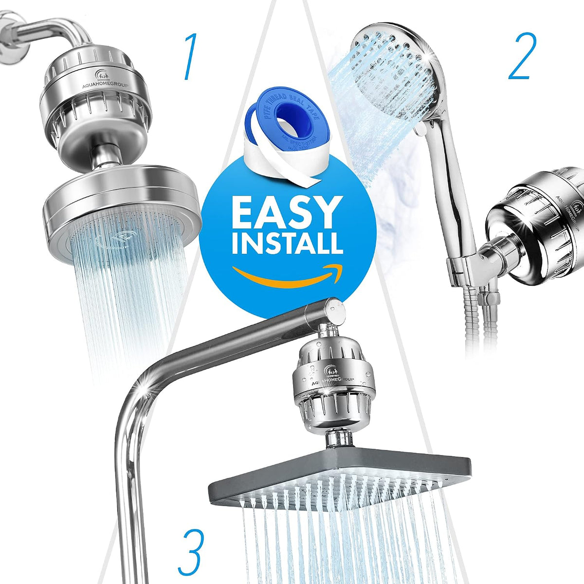 AquaHomeGroup 20 - Stage Replacement Premium Filter Cartridge 4-pack