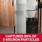 JET Cyclone Dust Collector, 2-Micron Filter, 3 HP, 230V 1Ph - Image 2