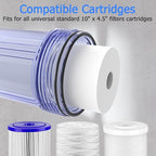 WHT10 Whole House Water Filter Housing, Fit 10"x4.5" Sediment etc Filters - Image 6