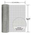 304 Stainless Steel Mesh Screen#20Mesh -Size:15.7"x47.2"(40x120cm)