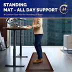 FEATOL Anti Fatigue Mat for Standing, 9/10 Extra Thick Ergonomic Standing Desk