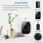 Wireless Doorbell, FullHouse Waterproof Door Bell Kit, Distinguish front and