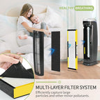 6 Set FLT5000 Pure HEPA Air Purifier Filter Replacement Filter Size C Compatible - Image 5