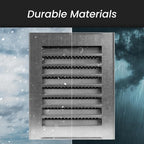 Repa Market 8" x 8" Inch Galvanized Black Soffit Vent Cover - Image 4