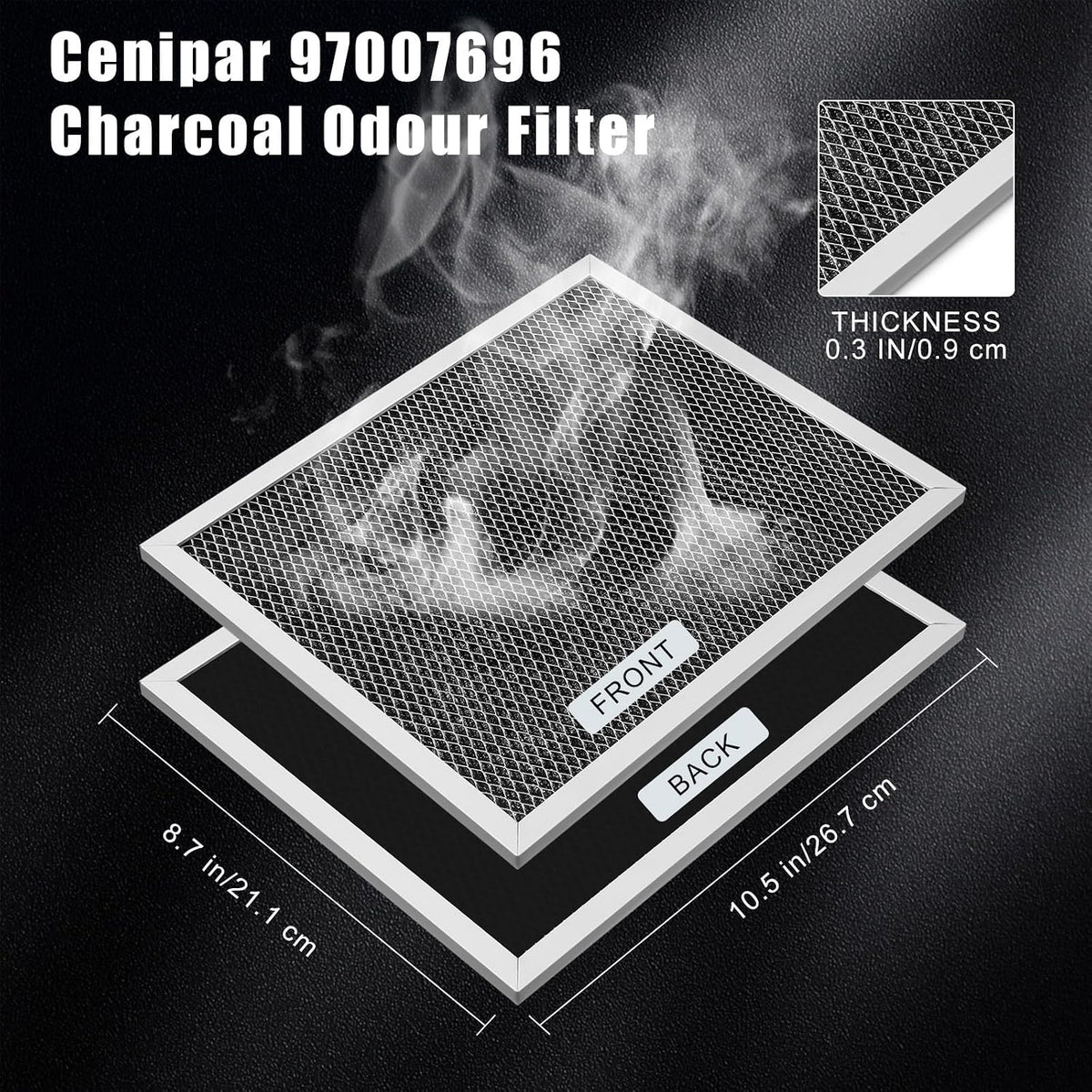 12 Pcs Range Hood Filter Compatible with Broan Nutone 97007696 Range