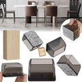 24PCS Rectangular Chair Leg Floor Protectors, Furniture Sliders, Non-Slip Felt