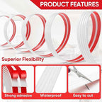 Wall Corner Protector Peel and Stick Wall Molding Trim Flexible Corner Guard