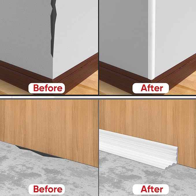 Wall Corner Protector Peel and Stick Wall Molding Trim Flexible Corner Guard