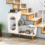 HLR Storage Bench Set of 2, L-Shaped Storage Cabinet