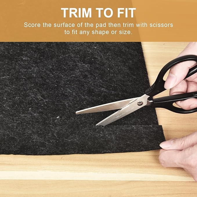 Deep Dream Dual Surface 2'x12' Rug Pad, Waterproof 1/8" Thick Felt + Natural - Image 7