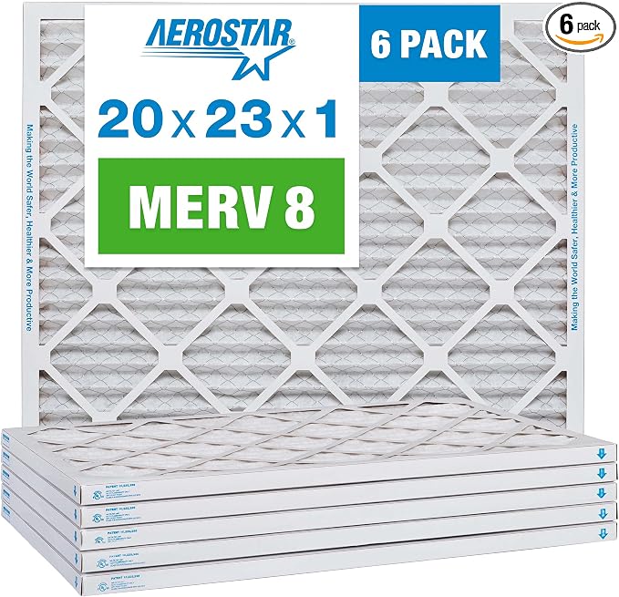 Aerostar 20x23x1 MERV 8-6 Count by AirFiltersDelivered