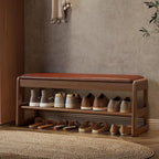 AQIMUELE Shoe Rack Bench, 2 Tiers Shoe Bench - Image 7