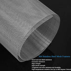 Valchoose 2PACK Stainless Mesh Screen 12”X24”, 20 Mesh 304 Steel Woven Wire Mesh - Image 6