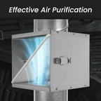 Repa Market 4" Duct Air Filter Box – Galvanized Steel Inline Dryer Filter - Image 3
