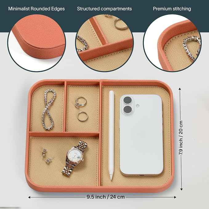 Nordik Leather Valet Tray