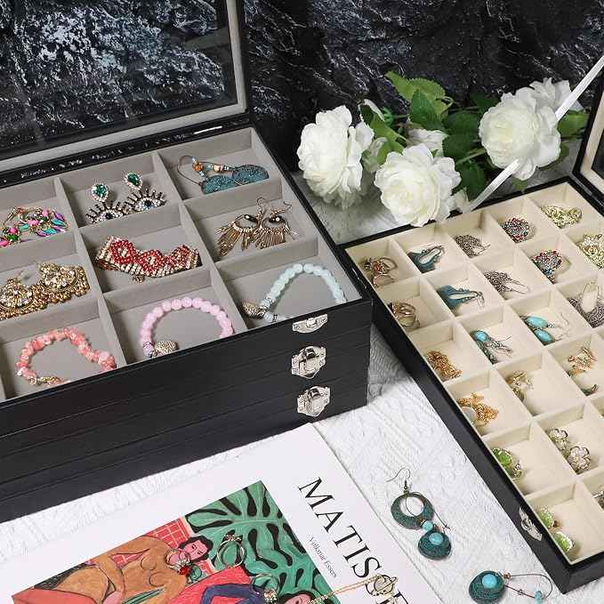 Stratalife Jewelry Organizer Earring Holder Jewelry Tray Earring Storage