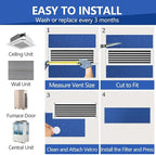 Reusable Air Filter 20x30, Washable Cut to Fit Furnace Filters, MERV 6 - Image 6