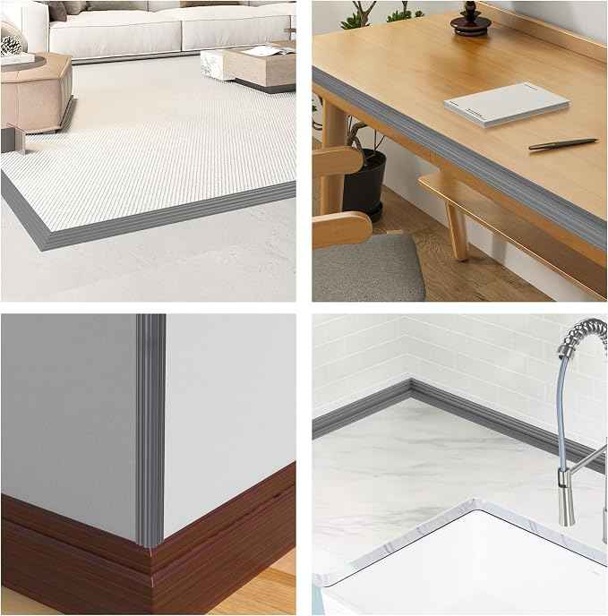 Wall Corner Protector Peel and Stick Wall Molding Trim Flexible Corner Guard