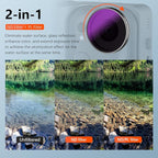 AMAZEAR ND/PL Filters Set for Insta360 GO Ultra Accessories, Insta 360 Go-Ultra - Image 3