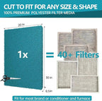 Reusable Air Filters 20x30-Cut to Size Furnace Filter, MERV 6 High Air Flow Air - Image 2