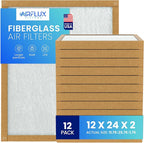 Fiberglass Air Filter -12x24x2Air Filter 12 Pack by Unknown