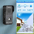 Wireless Doorbell, Full Duplex Doorbells Hands Free, 1000ft Range Rechargeable