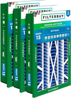 Filterbuy 16x25x5 Air Filter MERV 13 Optimal Smoke & Allergy Defense, by Filterbuy