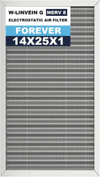 14x25x1 Reusable Air Filter, Electrostatic, Washable Lasts a Lifetime, Breathe by Betterlifeishere