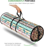 ZOBER Round Christmas Gift Wrapping Paper Organizer Storage - Image 7