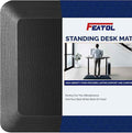 FEATOL Anti Fatigue Mat for Standing, 9/10 Extra Thick Ergonomic Standing Desk