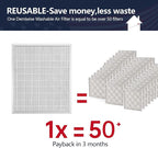 20x24x1 Electrostatic Air Filter, MERV 8 Washable & Reusable Aluminum AC/HVAC - Image 3