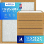 Fiberglass Air Filter -14x25x2Air Filter 12 Pack by Unknown