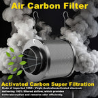 MELONFARM Air Filtration Kit, 8 Ft Ducting & Rubber Coupler, Air Cooling and - Image 3