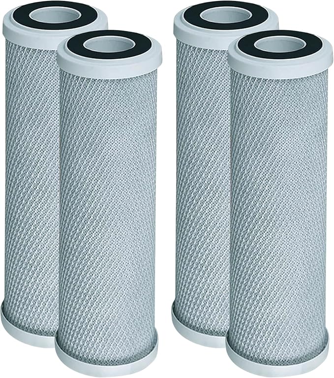 CFS – 4 Pack Radial Flow Carbon Water Filter Cartridges Compatible by CompleteFiltrationServices
