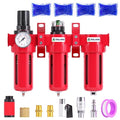 TAILONZ PNEUMATIC 0-150PSI 1/2 Inch NPT Aluminum Alloy Industrial Grade Three by TAILONZPNEUMATIC
