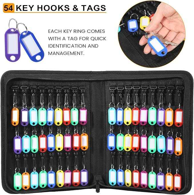 Zippered Key Case Organizer
