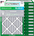 Filterbuy 18x20x2 Air Filter MERV 8 Essential Dust & Allergy Defense, by Filterbuy