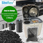 Odor Absorbing Carbon Refills for Fylecen Kitchen Smart Compost Bin, - Image 3