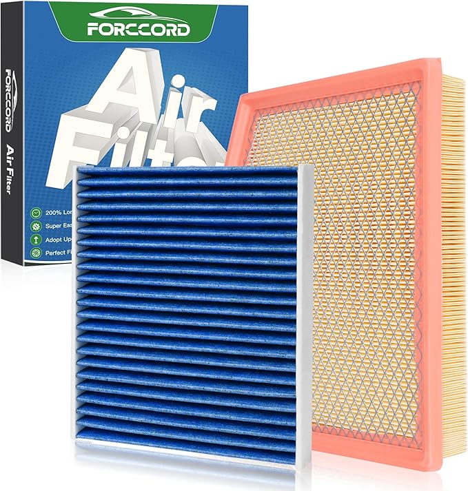 Cabin & Engine Air Filter Fit for Chrysler Pacifica 2017-2026 V6 3.6L Flex/Gas by Forccord