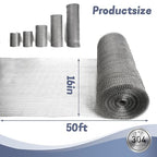 16" X 50 ft 304 Stainless Steel Mesh, Wire Mesh - Image 3