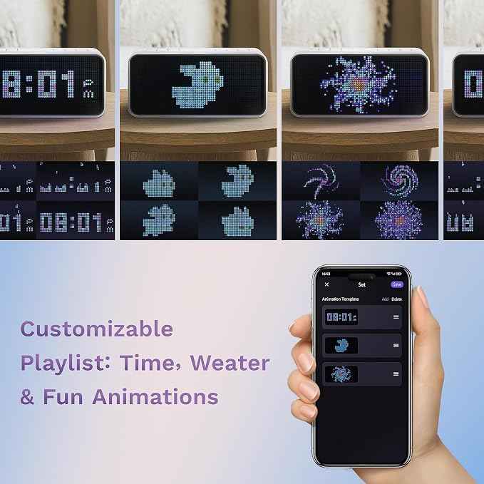Dekala PixelRise Smart Alarm Clock