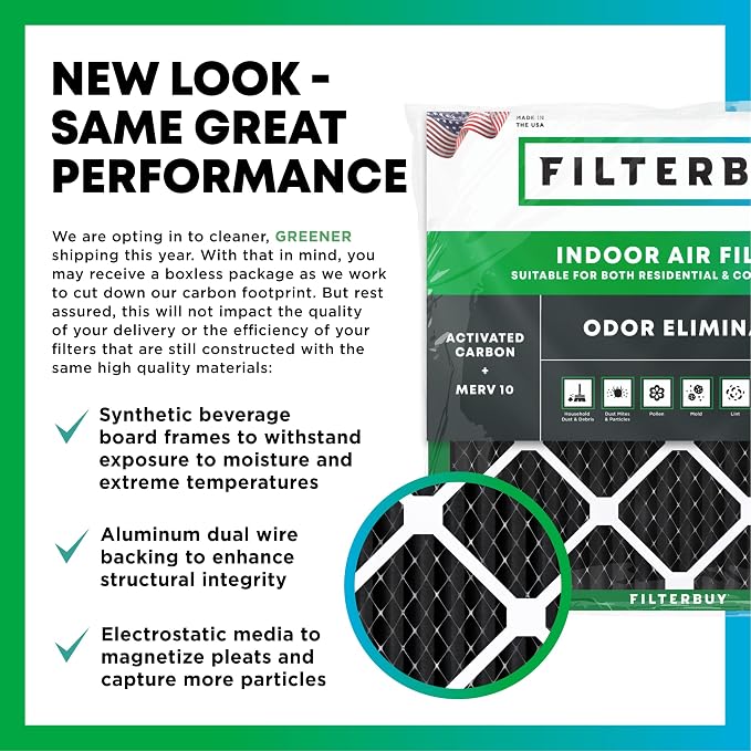 Filterbuy 12x18x1 Air Filter MERV 10 Odor & Allergy Defense - Image 3