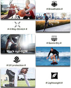 5 or 4 Pack Compression Shirts for Men Long Sleeve Athletic Base Layer