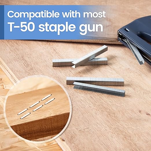 meite T-50 Staples, 1/2 Inch Heavy Duty Staples - Image 6