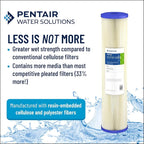 Pentair Pentek ECP20-20BB Big Blue Sediment Water Filter, Whole House Heavy - Image 3