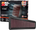 K&N High-Flow Original Lifetime Engine Air Filter: Increase Power: Premium by KNEngineeringInc