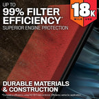 K&N Engine Air Filter: Long Life 18, 000 Mile Replacement Air Filter: Compatible - Image 5